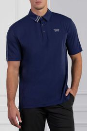 Comfort Fit Fineline Polo Navy